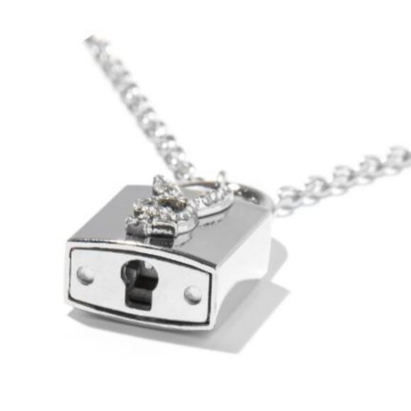 Playboy CZ Padlock Choker Chain - Picture 4 of 5
